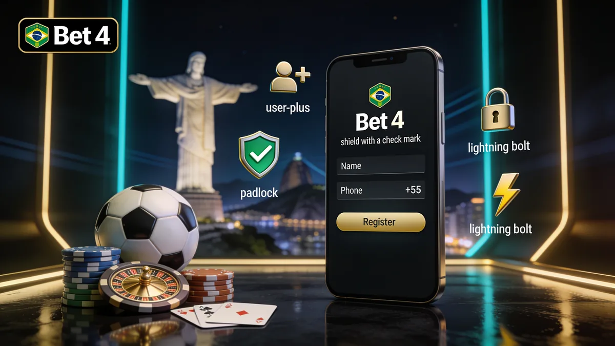 bet 4 no Brasil — Como fazer o cadastro na Bet4?